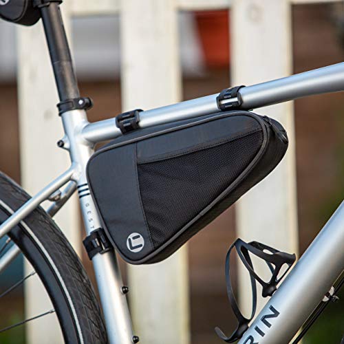 CCKOLE Bolsa para cuadro de bicicleta, impermeable, con marco triangular, resistente a la rotura, para tubo superior de bicicleta MTB de carreras, bolsa triangular de 1 L