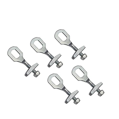 Cdemiy Tensor De Cadena De Bicicleta, 5 Pcs Tensor de Cadena Abierto para Bicicleta, Sujetador de Hierro para Bicicletas, para Bicicletas con Orugas de Una Sola Velocidad de Engranaje Fijo