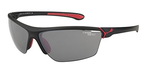 Cébé Cinetik Gafas, Unisex Adulto, Multicolor (Matt Black Red), L