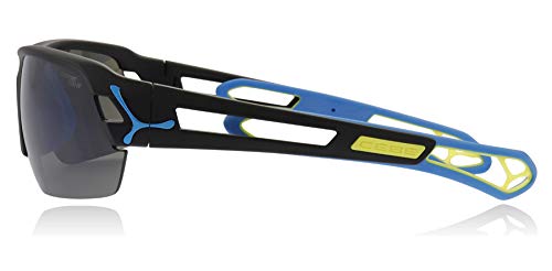 Cébé S'Track, Gafas de Sol, Negro Mate / Azul, M