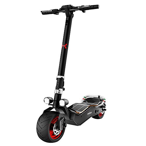 Cecotec Patinete eléctrico Bongo Serie Z Red. Potencia máxima 1100 W, Batería extraíble, autonomía ilimitada Desde 45 km, tracción Trasera, Ruedas antirreventón de 12”