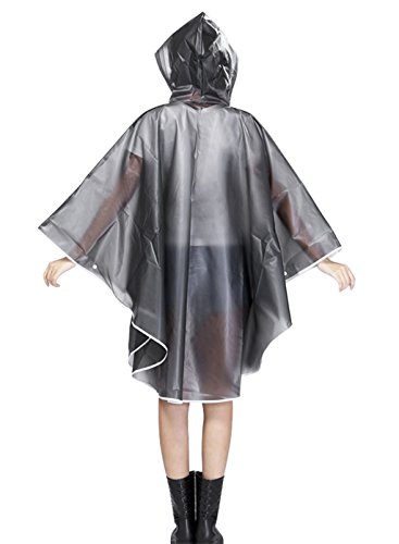 Ceestyle Mujer Chubasquero Poncho, Impermeable y Portátil Transparente Impermeable de Motocicleta EVA Unisex Bicicleta Lluvia Poncho Acampada,Impermeable Raincape