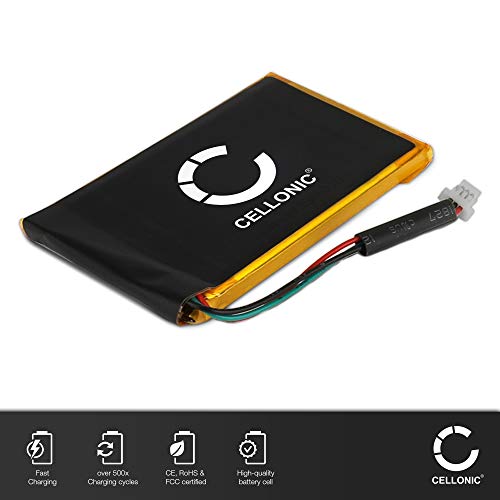 CELLONIC® Batería de Repuesto 361-00019-12 Compatible con Garmin Edge 605 / Edge 705, 1250mAh Accu GPS Pila sustitución Battery