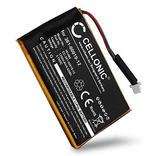 CELLONIC® Batería de Repuesto 361-00019-12 Compatible con Garmin Edge 605 / Edge 705, 1250mAh Accu GPS Pila sustitución Battery