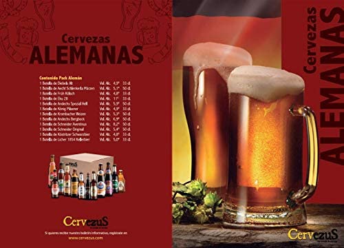 Cervezas Alemanas (Pack 12 variedades) - Cerveza Alemana - Pack Cervezas Alemana - Cervezas del Mundo Regalo - Pack Cervezas del Mundo Regalo - Cervezas del Mundo - Regalo Cervecero - Cerveza Regalo