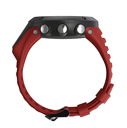 Chainfo Bandas de Repuesto Compatible con Suunto Ambit3 Peak/Ambit 2 / Ambit 1, Reloj Correa de Silicona Suave Correas Pulseras Correa Deportiva Pulsera (Pattern 3+Pattern 7)