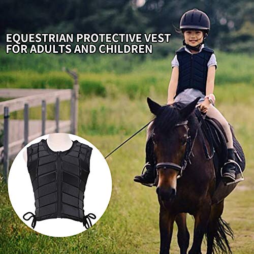 Chaleco ecuestre acolchado EVA chaleco ecuestre protector de seguridad profesional chaleco de engranaje protector corporal ecuestre equipo protector para unisex adultos, niños, niñas y niños