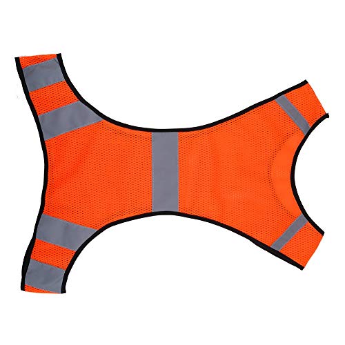 Chaleco reflectante - Chaqueta reflectante de alta visibilidad Chaleco de seguridad Equipo para correr para correr de noche Correr en bicicleta (Color : Orange)