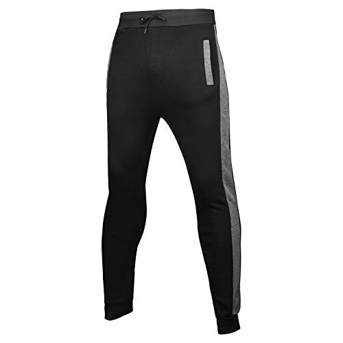 Chándal de Hombre 2 Piezas Ropa de Deporte Top Sudadera de Manga Larga con Capucha Pantalones Largos con Cinturón y Bolsillos Traje Deportivo Informal para Correr Entrenamiento (Gris, XL)