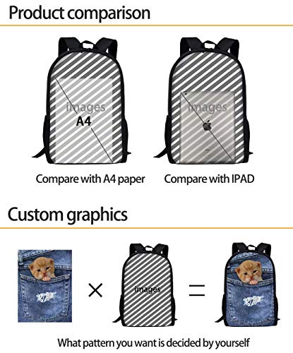 chaqlin Mochila para niños y niñas, adolescentes, duradera, 17 pulgadas, con estampado de lobo, Animal Wolf-14(3pcs), Talla única, Mochilas