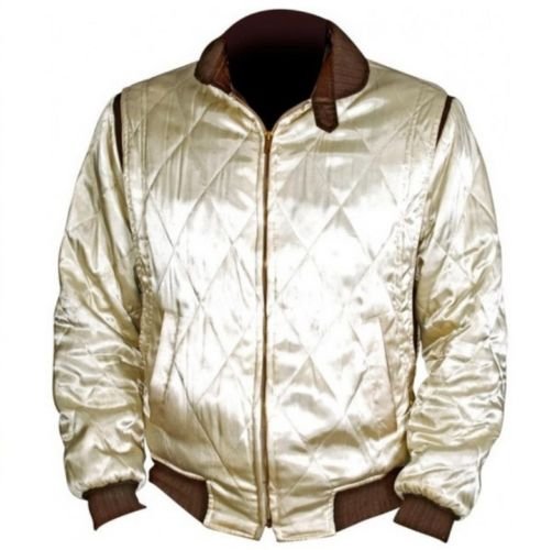 Chaqueta blanca con escorpión dorado bordado Dorado Marfil Talla única