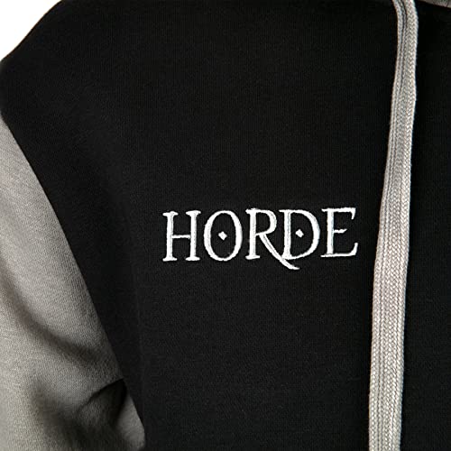 Chaqueta con Capucha World of Warcraft Team Horde Deluxe Negro Gris Rojo - M