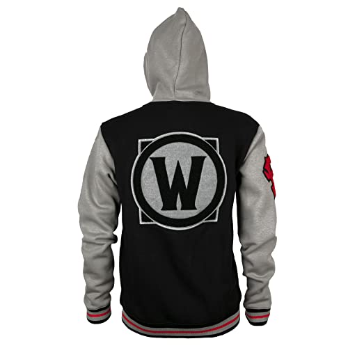 Chaqueta con Capucha World of Warcraft Team Horde Deluxe Negro Gris Rojo - M