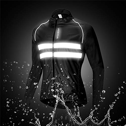 Chaqueta de Ciclismo para Hombre Impermeable Y Transpirable Chaleco Resistente Al Viento Abrigo Exteriores Protección UV (Green,XXXL)