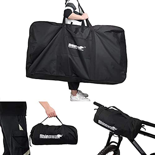 Charwin Bolsa Bicicleta Plegable 26-29 Pulgadas para Viaje Transporte de MTB Bicicleta de Carretera, 1680D Almohadillado Plegable para Bici Ciclismo Resistente al Desgarro Resistente a la Abrasión