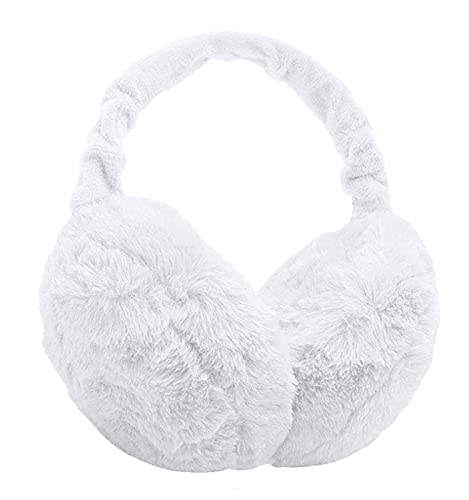 CheChury Orejeras Mujer Invierno Orejeras Unisex Peluche Orejeras de Invierno Ajustables Plegables Earmuffs Cálido Orejeras de Frio para Mujer Hombre Accesorio de Esquí Moda Regalo de Invierno