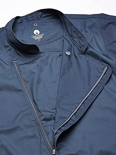 Chef Works BCLZ008BLUXS Chaquetilla de Cocinero para Hombres, Hartford, Azul, XS