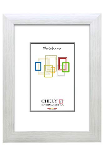 Chely Intermarket | 9A1B | Marco de Fotos Grandes 40x60 cm (Blanco) MOD-257, Hecho de Madera MDF, Perfil Frontal de 3cm con Acabado Elegante (257-40x60-1,20)