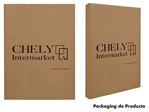 Chely Intermarket | 9A1B | Marco de Fotos Grandes 40x60 cm (Blanco) MOD-257, Hecho de Madera MDF, Perfil Frontal de 3cm con Acabado Elegante (257-40x60-1,20)