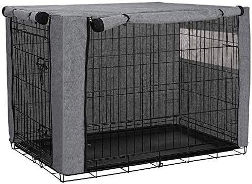 chengsan Cubierta de cajón para perro, duradera y resistente al viento, cubierta de jaula para mascotas proporcionada para la protección interior y exterior, (24 pulgadas, cajón no incluido)