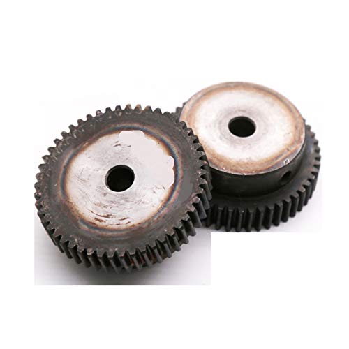 CHENYHGR 1M Spur Gear 20T-60T Engranajes de transmisión de Metal 45 Piñón de Acero 1pc 20 24 25 30 35 40 45 50 55 60 Dientes Piezas de Motor (Number of Teeth : 1M 24T Bore 8mm)