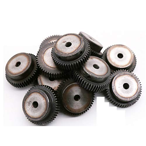 CHENYHGR 1M Spur Gear 20T-60T Engranajes de transmisión de Metal 45 Piñón de Acero 1pc 20 24 25 30 35 40 45 50 55 60 Dientes Piezas de Motor (Number of Teeth : 1M 24T Bore 8mm)