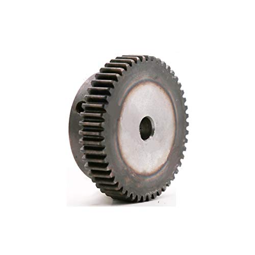 CHENYHGR 1M Spur Gear 20T-60T Engranajes de transmisión de Metal 45 Piñón de Acero 1pc 20 24 25 30 35 40 45 50 55 60 Dientes Piezas de Motor (Number of Teeth : 1M 24T Bore 8mm)