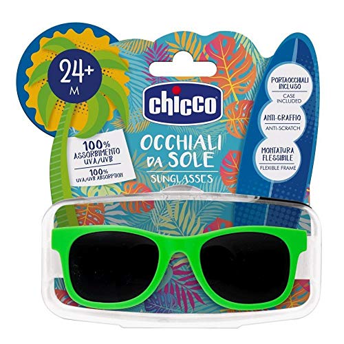 Chicco Chico Gafas de Sol, Verde, 36 Meses Unisex Niños