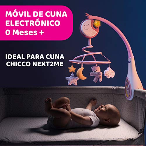 Chicco- Next2 Dreams Móvil de cuna, Color rosa (Artsana Spain 7)