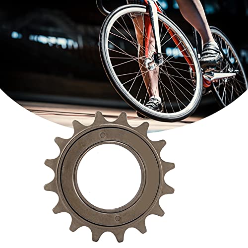 CHICIRIS Accesorio de Ciclismo, Rueda Libre de Bicicleta 16T Resistente Al Desgaste Duradero para Bicicletas Comunes para una Sola Velocidad Bicicleta(marrón)