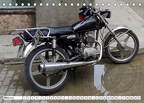 CHINA BIKES - Chinesische Motorräder in Kuba (Tischkalender 2022 DIN A5 quer): Ältere und ganz neue Motorräder aus China in Kuba (Monatskalender, 14 Seiten )