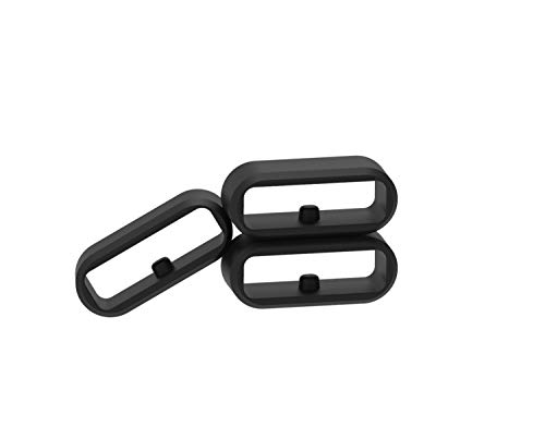 Chofit Lote de 5 anillos seguros de repuesto compatibles con Garmin Vivoactive 3 Music & Vivoactive 3/Venu/Vivomove 3 silicona conector de sujeción para anillos de sujeción seguridad, color negro