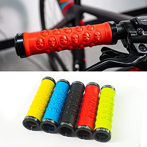 Chooee Rojo BMX MTB Cycle Bicicleta de Montaña Mango de la Barra de Goma Extremo Grip