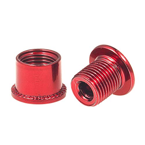 Chooee Tuercas y Tornillos para Plato de Bicicleta,M8 Tornillos para Doble Platos Shimano/Sram Rojo