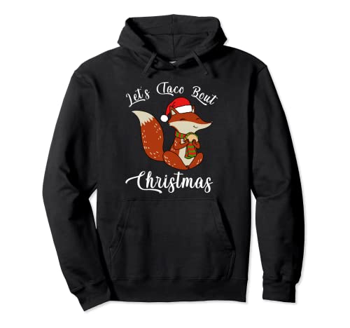 Christmas Taco Hoodie Mujer Fox Hoodie Hombre Fox Christmas Sudadera con Capucha
