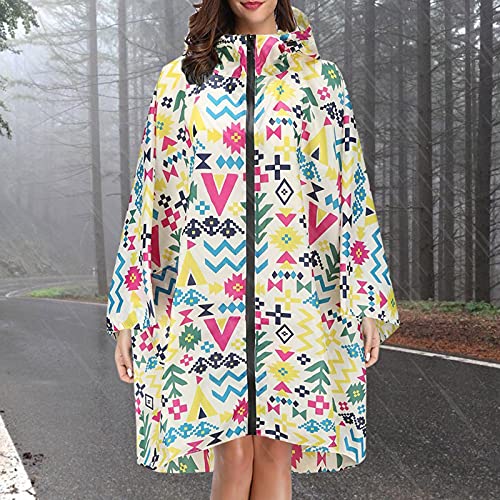 Chubasquero para mujer, para exteriores, ligero, chubasquero, cortavientos, resistente al agua, con capucha, bolsillo con cremallera, de un solo color, a juego, poncho de lluvia unisex