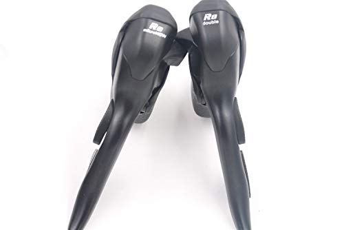 Ciclismo 7 8 9 Speed ​​Shift Shifter Bicicletas de Doble palancas de Control de la Bici del Camino de la Palanca del Manillar Compatible for 22.2-23.8mm Manetas Cambio (Size : Double 7 speeds)