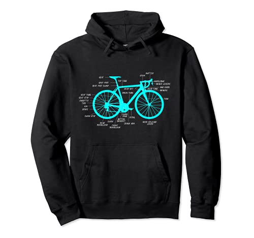 Ciclismo de piezas de bicicleta Sudadera con Capucha