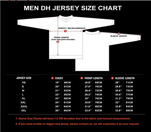 Ciclismo Jersey Hombres Mountain Bike Motocross Jersey manga larga MTB camiseta Downhill Tops deportes carreras blusa rojo blanco L