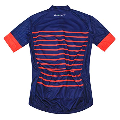 Ciclo Jersey Hombres Ciclismo Maillot Ropa de bicicleta de la parte superior de los Hombres Ropa Ciclismo maillot MTB jersey Racing Deporte camisetas Cráneo, Hombre, Azul rosa 44, L = Chest 38-40"