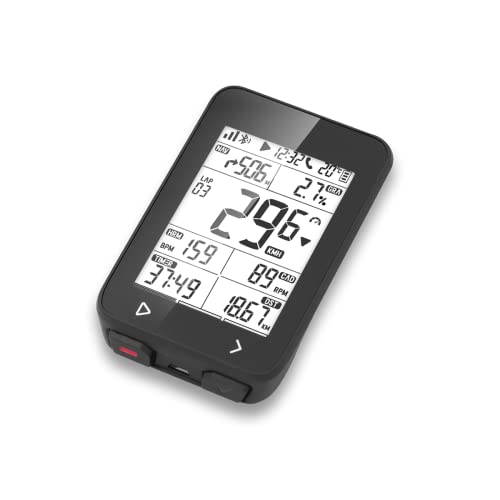 Ciclocomputador GPS iGS320, ordenador de bicicleta inalámbrico impermeable IPX7 Navegación GPS, compatible con sensores ANT+, contador de kilómetros MTB Tracker apto para todas las bicicletas