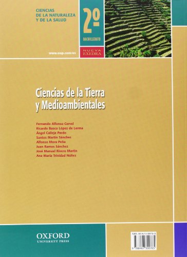 Ciencias de la Tierra y Medioambientales 2º Bachillerato Nueva Exedra Libro del Alumno - 9788467300765