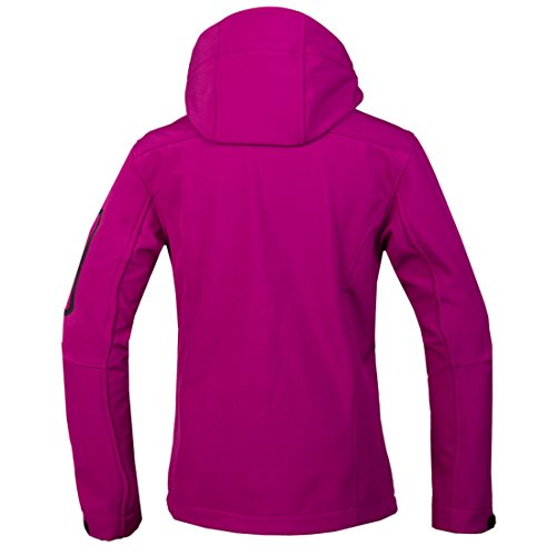 CIKRILAN Mujer Chaqueta Softshell Resistente al agua chaqueta al aire libre Ladies Deportes Camping Escalada de senderismo Coat (large, Morado)