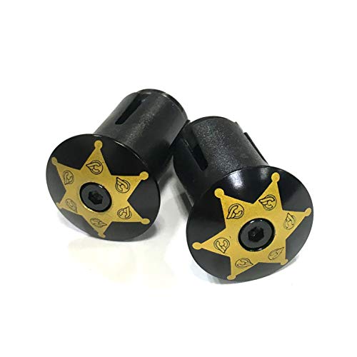 Cinelli Bar End Expander Plugs Tapones de expansión de Extremo de Barra, Unisex Adulto, Sheriff, Universal