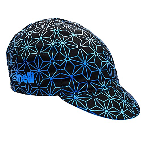 Cinelli Blue Ice – Gorra, Color Negro/Azul, Talla única