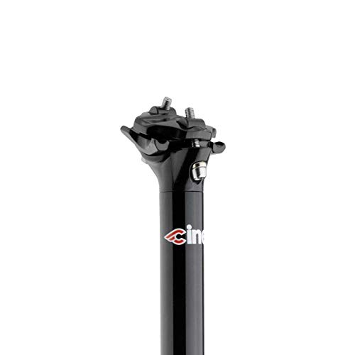 Cinelli – Conjunto de Pilar tija de sillín para Bicicleta, Color Negro, tamaño 27.2 mm