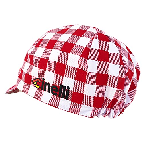 Cinelli Gorra de Ciclismo Ciao Italia Unisex, Color Rojo/Blanco, Talla única