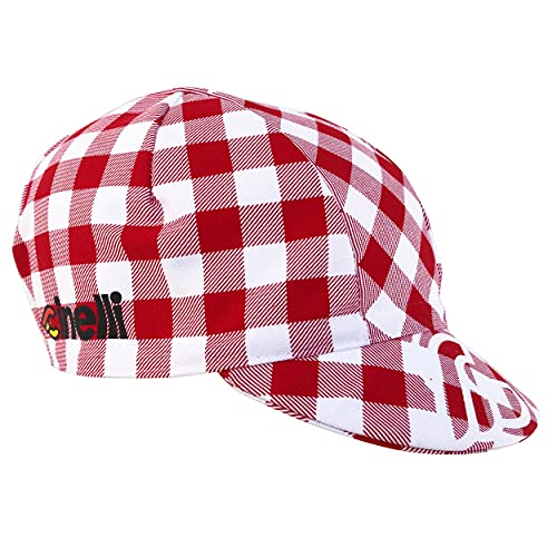 Cinelli Gorra de Ciclismo Ciao Italia Unisex, Color Rojo/Blanco, Talla única