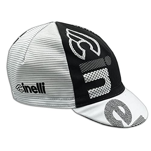 Cinelli Gorra óptica Unisex, Color Blanco/Negro, Talla única