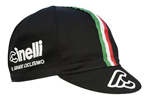 Cinelli Grande Ciclismo Mütze Gorro, Unisex Adulto, Negro, Talla única